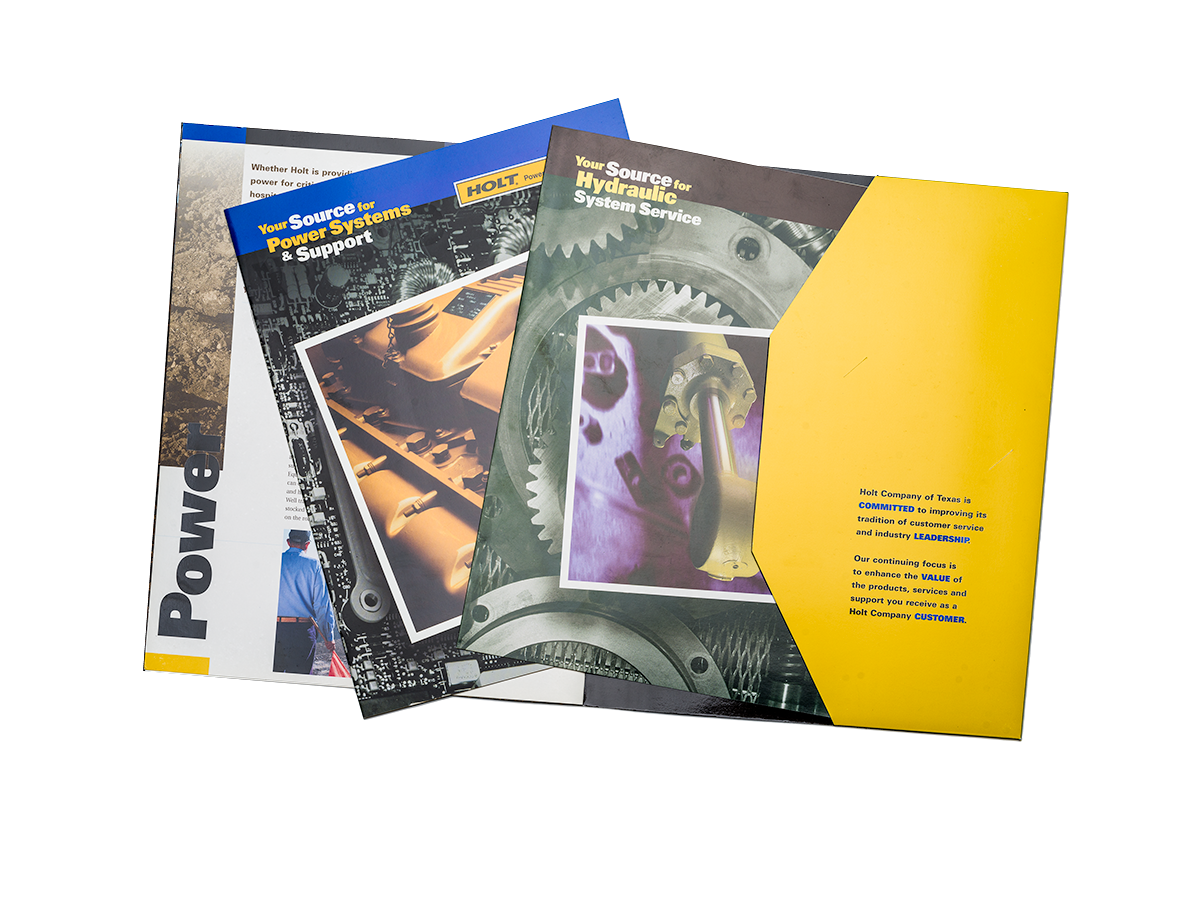 Heavy Equipment Dealer, Pocket Folder and Brochures